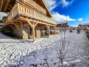 Chalet Bliss Jacuzzi vue v zimě