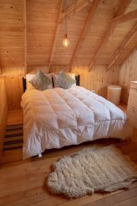 Postel nebo postele na pokoji v ubytování Hermosa cabaña en Dalcahue - Chiloé