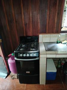 Η κουζίνα ή μικρή κουζίνα στο Hermosa Cabaña en Chachagua +40 φωτογραφίες