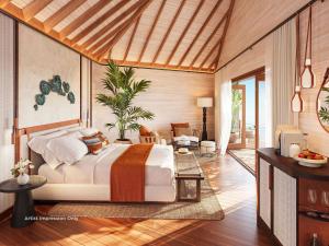 Khu vực ghế ngồi tại V Villas Maldives at Mirihi - MGallery Collection