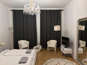 Ένα ή περισσότερα κρεβάτια σε δωμάτιο στο Vienna Luxury Dream Home