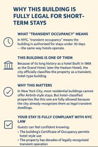 ein Screenshot eines Flyers für einen Baufonds für Kurzzeitaufenthalte in der Unterkunft Nest Family Aparthotel - No Window in New York