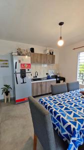 Køkken eller tekøkken på Cabaña la Fride