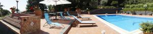 Bazén v ubytovaní Villa esclusiva con piscina privata e vista Etna alebo v jeho blízkosti