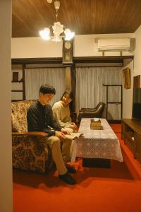 Posezení v ubytování KANAZAWA Retro House NEKO-NOMA