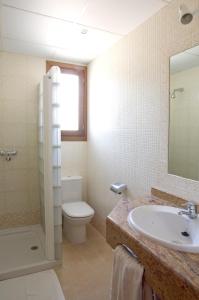 Koupelna v ubytování Hotel Las Truchas