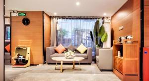 Posezení v ubytování Borrman Hotel Guangzhou Railway Station Yuexiu Park Memorial Hall