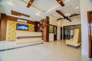 The lobby or reception area at AH1 Hotel