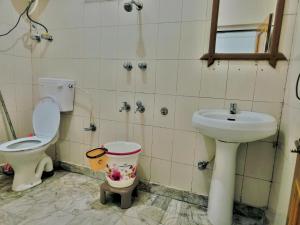 Ένα μπάνιο στο Diya Palace Kasol with Parking in Main kasol