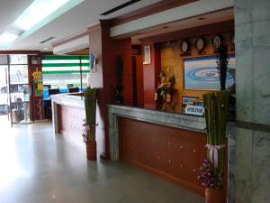a bar in a restaurant with a counter at Thai Hotel Krabi in Krabi town