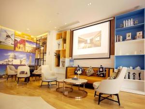 Χώρος καθιστικού στο VX Kaifeng Jinming Avenue Songcheng Road Hotel