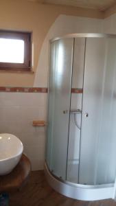 A bathroom at Zagroda Pod Gontem