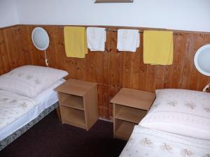 Postel nebo postele na pokoji v ubytování Penzion Dana Troja
