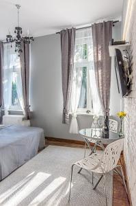 Posteľ alebo postele v izbe v ubytovaní Apartament Wierzbięcice