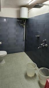 ein Badezimmer mit Toilette und Waschbecken in der Unterkunft Barhoitoka Homestay in Kāziranga + 24 Fotos