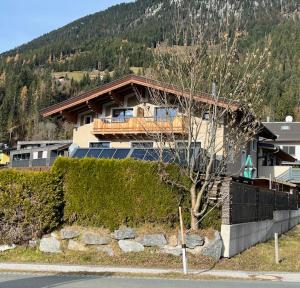 una casa sentada a un lado de una colina en Ferienwohnung Wieser, en Sankt Jakob in Haus