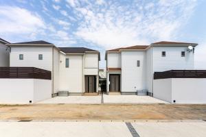 Bygningen som feriehuset ligger i