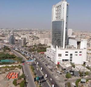 Γενική άποψη της πόλης Καράτσι ή θέα της πόλης από  αυτός ο ξενώνας