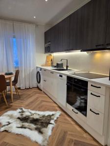 Kuchyň nebo kuchyňský kout v ubytování Luxury 3-bedroom apartment for up to 6 people in the city center