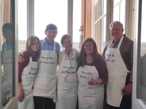 a group of people in white aprons posing for a picture at Hotel Scalinata Di Spagna in Rome