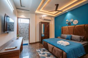 Ένα ή περισσότερα κρεβάτια σε δωμάτιο στο Hotel Golf Sakura