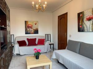 Χώρος καθιστικού στο Casa del Parque