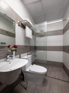 Koupelna v ubytování Cat Ba hotel & apartment