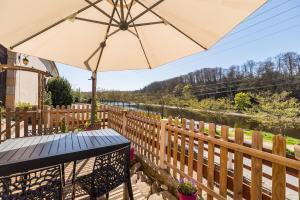 Μπαλκόνι ή βεράντα στο Terrasse charme & nature en coeur de Lannion