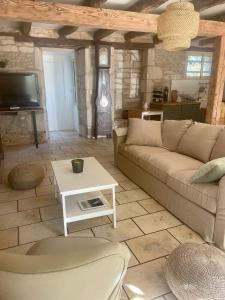 Posezení v ubytování La Villa Enjoy a Lot - Maison de Campagne dans le