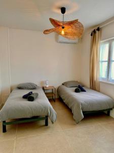 Postel nebo postele na pokoji v ubytování La Cabanne, 4 Pers, Royan Centre, 50m Plage, Clim