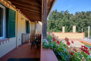 Balkón nebo terasa v ubytování Camping Village Bocca di Cecina