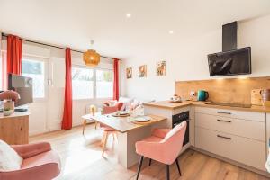 Η κουζίνα ή μικρή κουζίνα στο Maison de vacances proche des plages paradisiaques