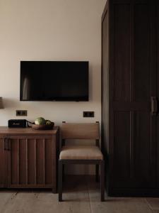 Μια τηλεόραση ή/και κέντρο ψυχαγωγίας στο Armacaas Mykonos Hotel