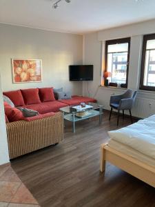 TV/trung tâm giải trí tại Ferienwohnungen Albers