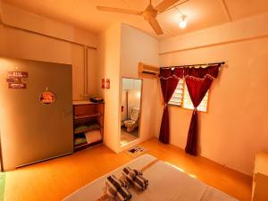 Ένα ή περισσότερα κρεβάτια σε δωμάτιο στο 玖月舒苑 5803