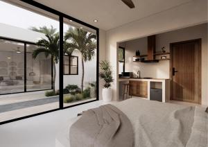 Postel nebo postele na pokoji v ubytování Soma House