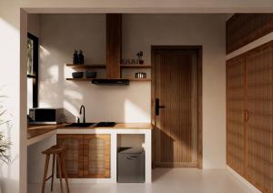 Kuchyň nebo kuchyňský kout v ubytování Soma House