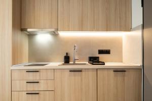 Кухня или мини-кухня в Urban Suite Trikala
