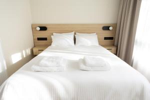 Кровать или кровати в номере Urban Suite Trikala