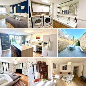 Køkken eller tekøkken på L'Abbevilloise Revisitée-WIFI-Centre ville-Jardin