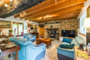 Posezení v ubytování Chez Papitou - Escapade Familiale en Bretagne