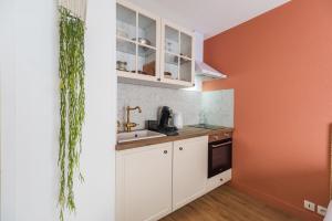 Η κουζίνα ή μικρή κουζίνα στο Charmant studio au cœur de Saint-Brieuc