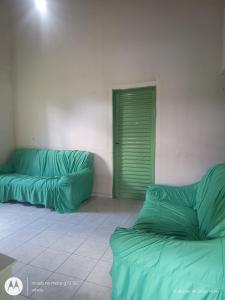 Χώρος καθιστικού στο Casa temporada em Cavalcante