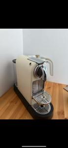 a white mixer sitting on top of a table at Shangri-La in Chesham