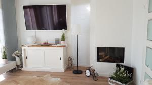 TV a/nebo společenská místnost v ubytování Villa Sonnenschein Makkum
