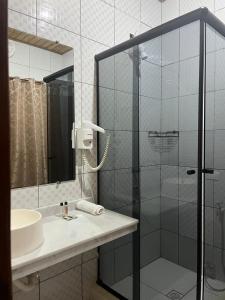 Koupelna v ubytování Pousada Cantinho D'Abrantes - Próximo as Melhores Praias de Ilhabela - Veloso e Curral