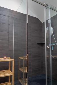 Koupelna v ubytování Gite des amandines