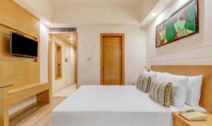 Μια τηλεόραση ή/και κέντρο ψυχαγωγίας στο Hotel Red Plaza-Near Delhi Airport-Free Airport Drop