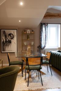 Χώρος καθιστικού στο Les Loges de Brou