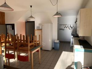 Köök või kööginurk majutusasutuses Gîte La Renardière